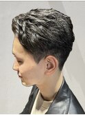 銀座メンズカット刈り上げセンターパートメンズパーマ MINX中村