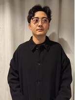 パーク(PARK)&nbsp;メンズセンター分けニュアンスパーマ