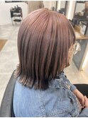 艶ピンクで柔らかストレート