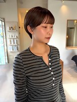 マイン(mine)&nbsp;丸みショート　コンパクトショート　ブラウンカラー透明感カラー