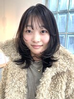 ナウアズ(now as.) 抜け感◎柔らかレイヤーミディアム【mayu】【now as.明石】