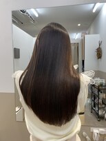 シュヴーブリヤン(cheveux brillants)&nbsp;【美髪縮毛矯正で再現性100%艶】顔まわりカットストレートロング