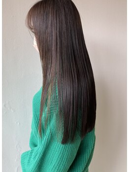 アンティエバイプレッティ(Amitie by pretty)の写真/扱いやすさと艶を両立 アプトグロスを組み合わせた髪質改善矯正でシルクのような柔らかな質感へ