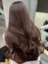 ウィリーベル 沖縄(WILLIE BELLE)&nbsp;ショコラベージュ/フェミニンロングウェーブ/韓国/ツヤ髪カラー