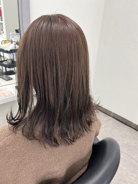 ガルボヘアー 桟橋店(garbo hair) 軽めボブ 艶カラー ケアトリートメント