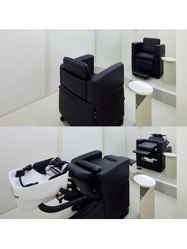 ナビ(NAVi)の写真/セット面でシャンプーまで完結する完全個室