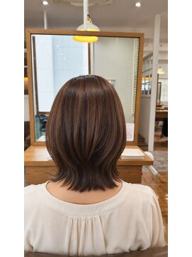 ジプソ 池袋西口(Gypso) 白髪ぼかしハイライト＋カット +髪質改善トリートメント