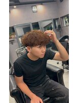 リッチブランドアンドコー 守口店(Rich Brand&Co)&nbsp;スペインカール ハイライトカラー　メンズカット　メンズパーマ