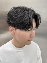 アクション セカンド 心斎橋(ACTION second)&nbsp;センターパート　ニュアンスパーマ　曲がる縮毛矯正