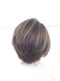 斜めバング/アシンメトリー/伸ばしかけ/大人/小顔/ふわミディ