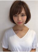 津賀雅也 大人可愛い小顔な丸みショートボブ♪
