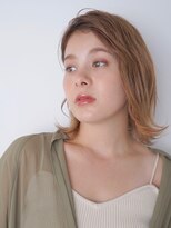 パール(PearL)&nbsp;《PearL》ミルクティーボブ×かきあげ外はねヘア