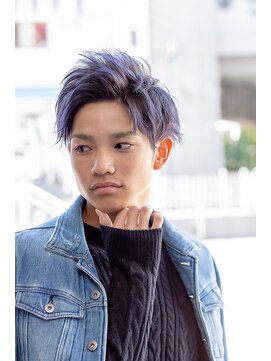 フィックスヘアー 梅田店(FIX-hair) ブルージュ！ショートスタイル[くすみブルー/ブルーグレージュ]
