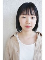 インビテーション(invitation) 【invitation】ラインボブ・ナチュラルストレート・地毛・暗髪