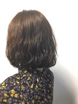 コピーヌ 高田馬場店(Copine) 朝の手入れが楽チンに☆パーマボブ×アッシュベージュ☆