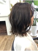 -Ameri-切りっぱなしボブ ×   ショコラベージュ