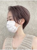 大人ショート/センターパート/イルミナカラー/前髪なし[調布]