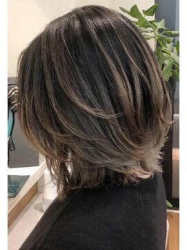 ネックス 表参道本店(nex) nex 表参道　ハイライト　バレイヤージュ　グレー