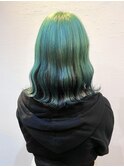 【Azur】 Green×Blue black