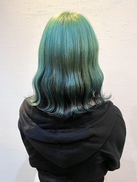 ヘアーデザイン アズール(Hair Design Azur) 【Azur】 Green×Blue black