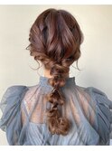 編みおろし ヘアアレンジ