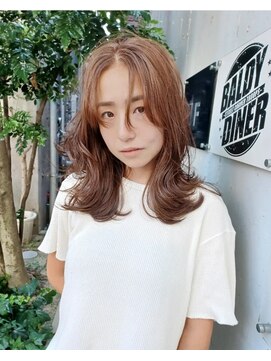 パープル(purple) レイヤーベージュ