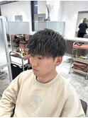 前下がりマッシュ　縦落ちツイストスパイラル