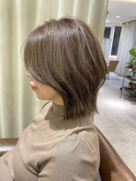 アンス 大阪梅田(ANs.)&nbsp;20代 30代 40代 ショート大人可愛いAラインボブカーキグレージュ
