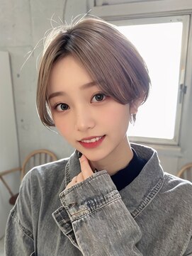 サンド 池袋(sand) ハンサムショート『レイヤー/黒髪/アッシュカラー』