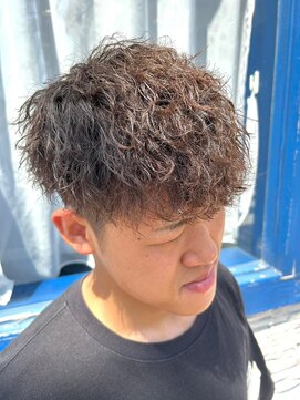 メンズココ 清澄白河店(MENS COCO) ツイストスパイラルパーマメンズパーマ波巻きパーマツーブロック