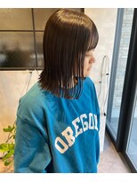 オンドバイサク(ondo by Saku)&nbsp;切りっぱなしボブ/顔まわりカット/20代