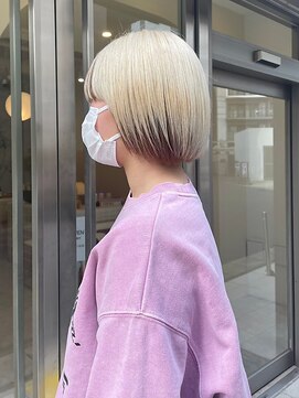 ピピバイヨーク(pipi, by yoke.) 外国人風カラー/ケアブリーチ/ホワイトベージュ