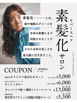 トリコ 茨木店(trico) クーポン紹介 クーポンにあります ショートボブ/酸性ストレート