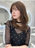 【憧れ韓国ヘア】小顔見せレイヤーカットワンカールミディアム