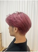 マッシュセンターパート×ピンク【hair&relax I like...南流山】