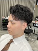 スパイラルパーマハーフバック