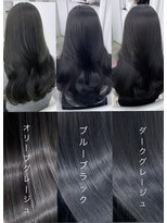 エヌアイ オモテサンドウ(ni omotesando)&nbsp;人気冬カラー/艶髪グレージュ/黒髪ロングヘア　上野