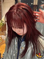 ボコカ(bococa) 【macana指名】暖色 ワインレッド レイヤー 向ヶ丘遊園