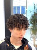 ラフカール/シャドウパーマ/波巻きツイストスパイラル/マッシュ