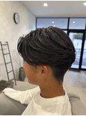 毛流れニュアンスカールｘフェード