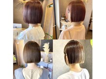 マーレ(mare)の雰囲気(デザインカラー/ボブ/ショート/ハイトーン)