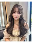 暗めカラー/韓国風巻き/レイヤーカット/髪質改善/縮毛矯正/大宮