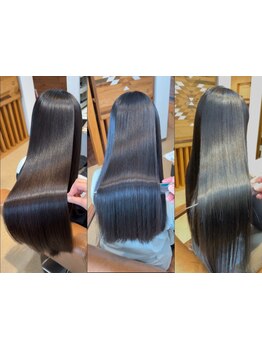 【美髪矯正】髪の悩みを解消し艶々で柔らかく自然なストレートを実現＊髪質改善したい方にもおすすめです