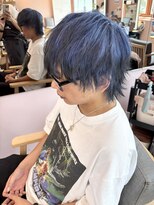 ソトエアンドマーブ 久喜店(SOTOE&marbb)&nbsp;ブルー/メンズカット/メンズブリーチカラー