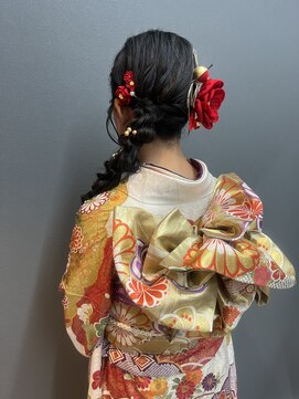 ファクト(FACT SPA) 振袖×ゆるふわ編みおろし