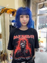 蜃気楼&nbsp;（（（蜃気楼）））ディープブルーなヘアカラー