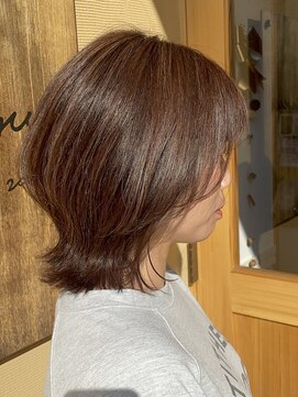 ミュー(miyuu) レイヤーボブ/ミディアムボブ/30代/40代/50代/似合わせカット