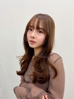 ヒュー 広島(HEW)&nbsp;かわいいシースルーバング韓国くびれレイヤーハッシュカット