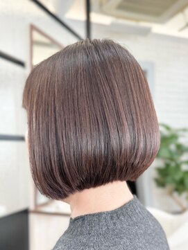 シュヴー 築地(CHEVEUX) 明るい白髪染め/白髪ぼかし/ボブ/40代/50代/60代/