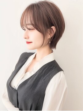 バイエイト(X８) ショートボブ丸みショートカットマッシュ
